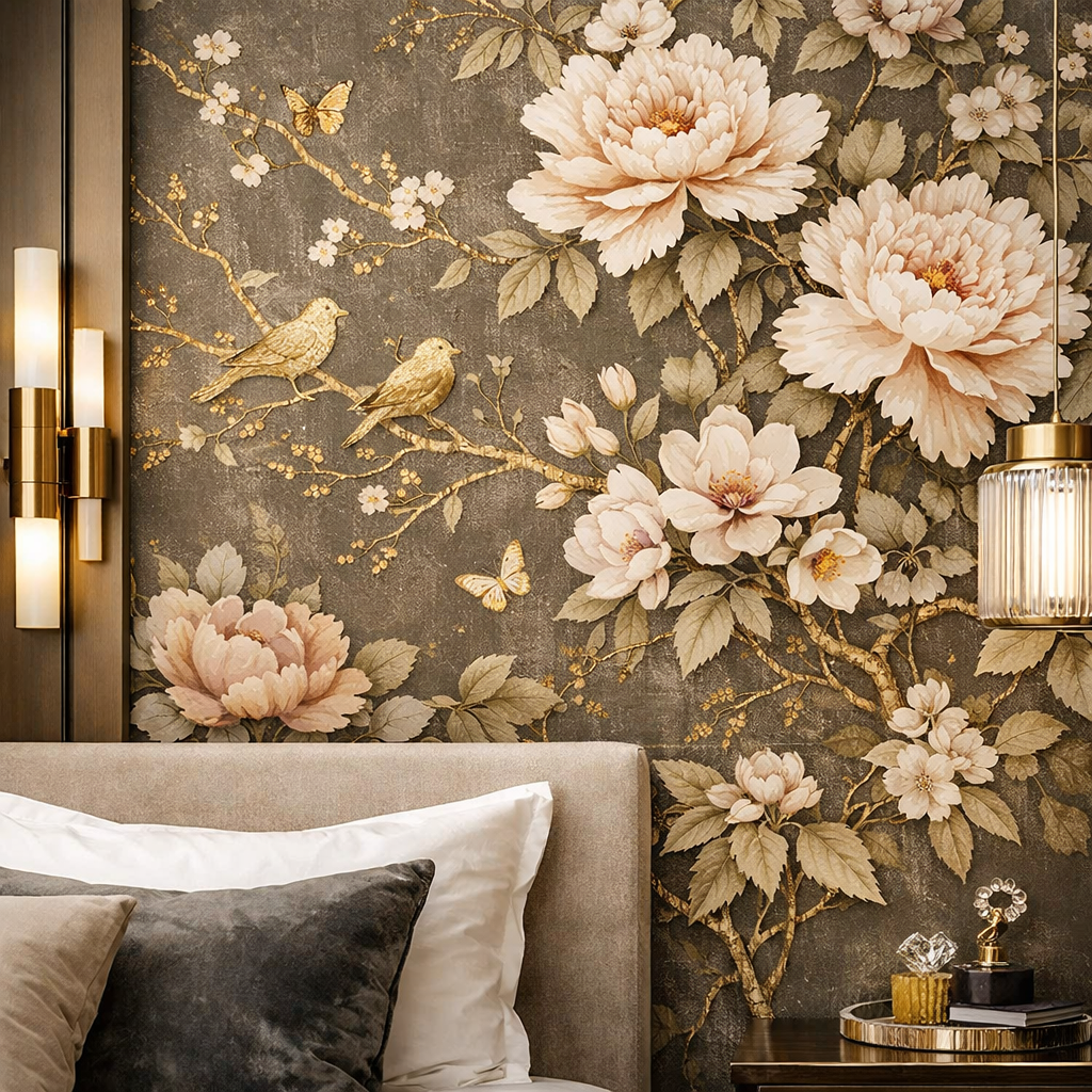 Luxury bedroom wallpaper